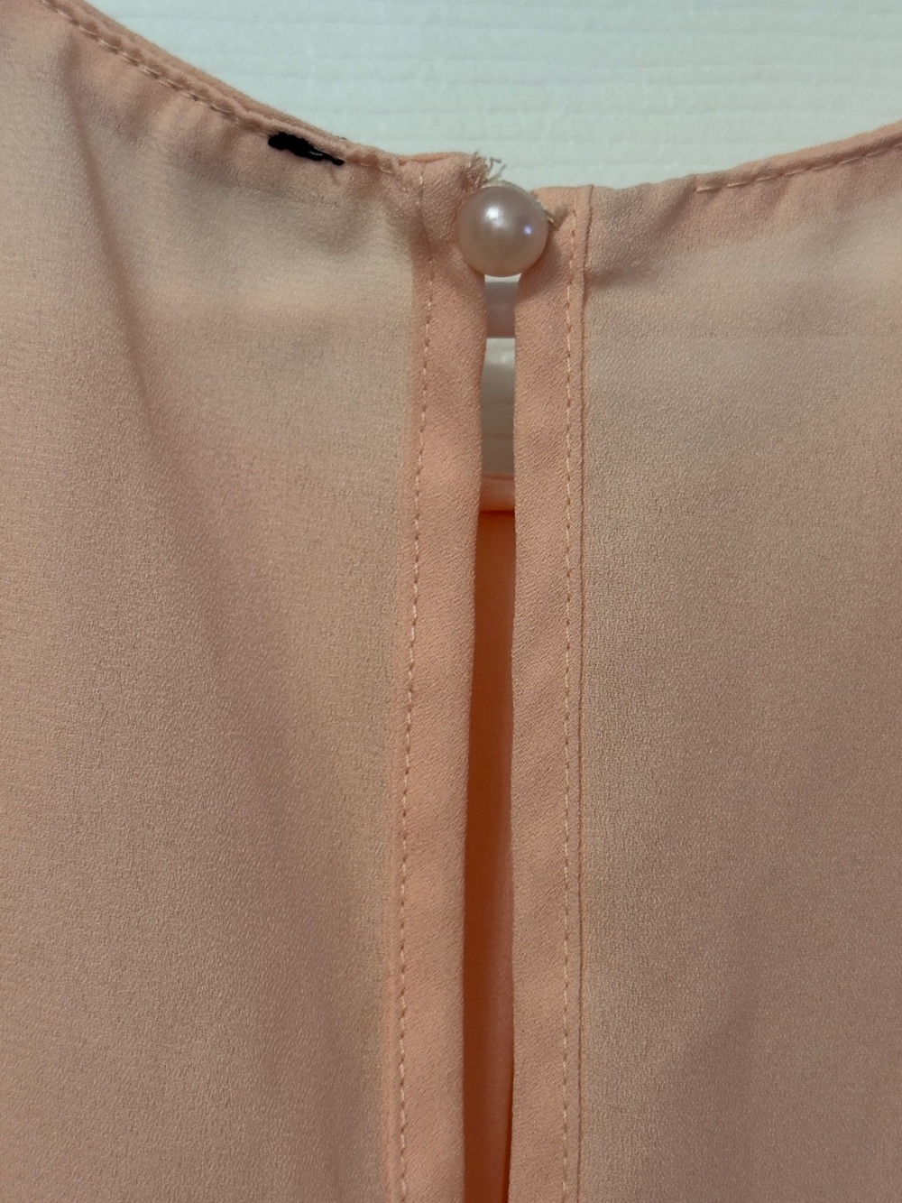 Lightweight Peach Ruffle Sleeve Blouse - Picture 7 of 8